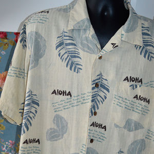 Solitude Washable Silk Hawaiian Shirt s/s Large